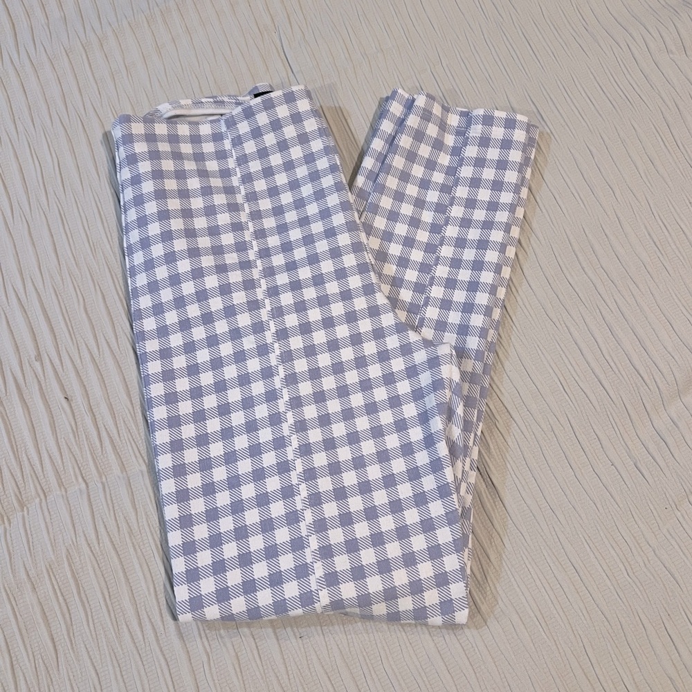 Lavender Gingham Business Casual Women’s Pants